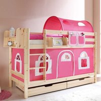 Kinderetagenbett in Rosa Regal von Massivio