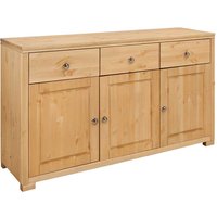 Landhaus Sideboard aus Kiefer massiv geölt 3-türig von Massivio