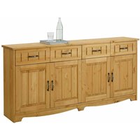 Landhausstil Sideboard aus Kiefer Massivholz 4-türig von Massivio