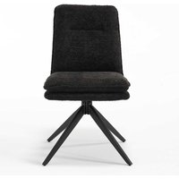 Moderne Esszimmer Stühle in Anthrazit Gestell aus Metall (2er Set) von Massivio