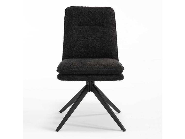Moderne Esszimmer Stühle in Anthrazit Gestell aus Metall (2er Set) von Massivio