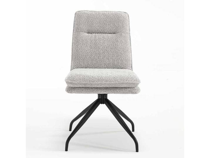 Stühle mit Spider Gestell in Grau und Schwarz drehbar (2er Set) von Massivio