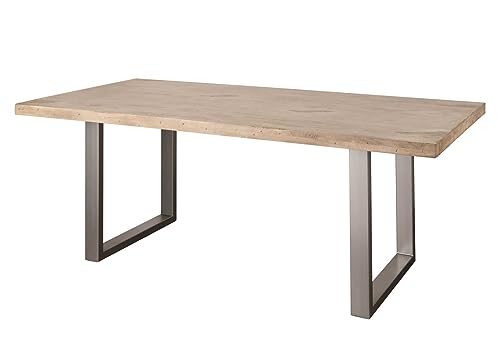 Esszimmertisch Küchentisch Tisch Holz Mango massiv Holztisch 180x900 geweißt von Massivmoebel24.de