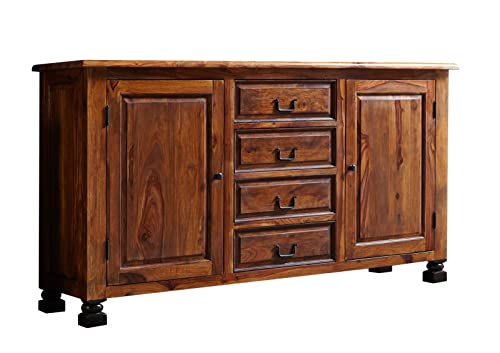 Kolonialart Palisander Massivmöbel lackiert Sideboard Sheesham vollmassiv Möbel massiv Holz New Boston #210 von Massivmoebel24.de