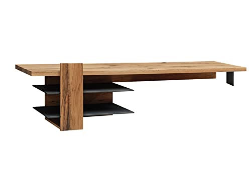 MASSIVMOEBEL24.DE TV-Regal Wild-/Zerreiche 200x50x53 Natur geölt Frankfurt #111 von MASSIVMOEBEL24.DE
