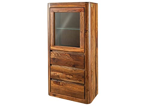 MASSIVMOEBEL24.DE Toronto Vitrine 70x145x40 Sheesham/Palisander Größen, Farbe:Dunkelbraun gewachst, Größe:70x40x145 cm (BxTxH) MASSIVMOEBEL24.DE Toronto Vitrine 70x145x40 Sheesham/Palisander Größen, Farbe:Dunkelbraun gewachst, Größe:70x40x145 cm (BxTxH) von MASSIVMOEBEL24.DE
