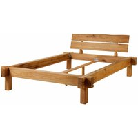 Balkenbett Wildeiche 140x200x85 natur geölt JANGALI 710 Balkenbett Wildeiche 140x200x85 natur geölt JANGALI 710 von Massivmoebel24