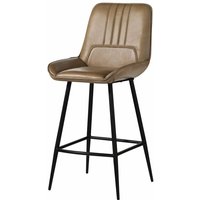 Barstuhl Echtleder 52x57x108 beige iron label 616 Barstuhl Echtleder 52x57x108 beige iron label 616 von Massivmoebel24