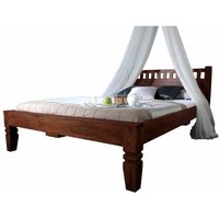 Bett Akazie 160x200x90 nougat lackiert oxford 229 von Massivmoebel24