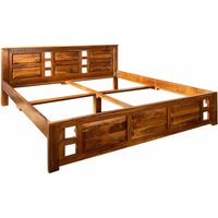 Bett Akazie 180x200x90 honig lackiert oxford 0253 von Massivmoebel24