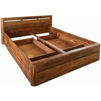Bett mit Schublade Sheesham 180x200x90 walnuss gewachst TORONTO 254 Bett mit Schublade Sheesham 180x200x90 walnuss gewachst TORONTO 254 von Massivmoebel24