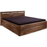 Bett mit Schublade Sheesham 200x200 smoked cherry gebeizt toronto 159 Bett mit Schublade Sheesham 200x200 smoked cherry gebeizt toronto 159 von Massivmoebel24
