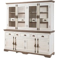 Buffet Mango 204x50x210 weiß lackiert toulouse 103 von Massivmoebel24
