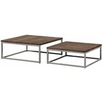 Massivmoebel24 - Couchtisch 2er-Set Sheesham braun geölt lounge collection 01 von Massivmoebel24
