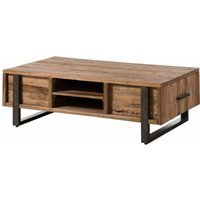 Couchtisch recyceltes Teakholz 140x80x45 natur geölt lounge collection 22 - natur von Massivmoebel24