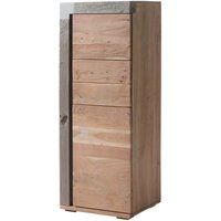 Highboard Akazie 53x45x142 beige lackiert Amsterdam 106 von Massivmoebel24