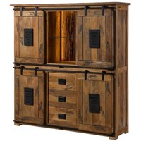 Highboard Mango / Altholz 150x45x160 natur lackiert railway lux 120 Highboard Mango / Altholz 150x45x160 natur lackiert railway lux 120 von Massivmoebel24