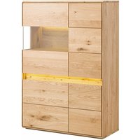 Highboard Wildeiche inkl. led 103x43,5x152 natur geölt cardiff 121 Highboard Wildeiche inkl. led 103x43,5x152 natur geölt cardiff 121 von Massivmoebel24