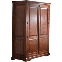 Kleiderschrank Akazie 140x65x200 nougat lackiert OXFORD 437 von Massivmoebel24