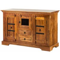 Kommode Akazie 130x50x85 honig lackiert OXFORD 0412 von Massivmoebel24