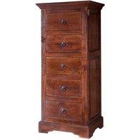 Kommode Akazie 54x44x122 nougat lackiert oxford 433 von Massivmoebel24