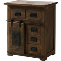 Kommode Mango 70x45x85 braun lackiert railway 411 von Massivmoebel24