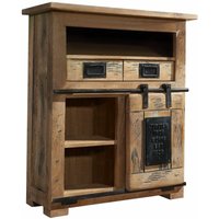 Kommode Mango 75x36x90 natur lackiert railway 152 von Massivmoebel24