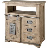 Kommode Mango 80x45x85 whitewash lackiert railway 310 von Massivmoebel24