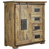 Kommode Mango 90x45x100 natur lackiert railway 103 Kommode Mango 90x45x100 natur lackiert railway 103 von Massivmoebel24