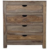 Kommode Sheesham 85x42x95 grau geölt NATURE GREY 85 von Massivmoebel24