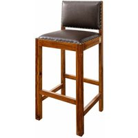 Massivmoebel24 - Barhocker Akazie 46x46x109 honig lackiert oxford 0521 von Massivmoebel24