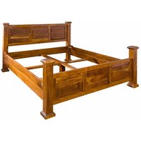 Bett Akazie 140x200 honig lackiert oxford 0130 von Massivmoebel24