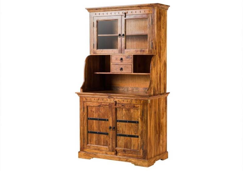 Massivmoebel24 Buffet (Buffet Akazie 106x60x196 honig lackiert OXFORD #0510) von Massivmoebel24