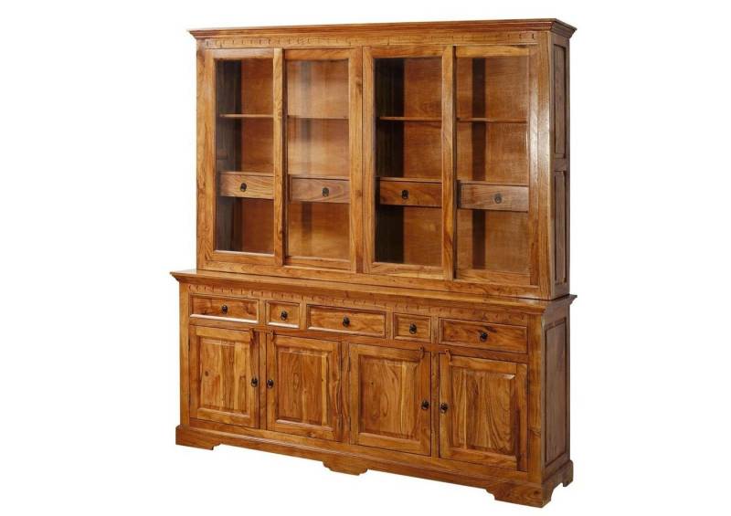 Massivmoebel24 Buffet (Buffet Akazie 204x50x220 honig lackiert OXFORD #0340) von Massivmoebel24