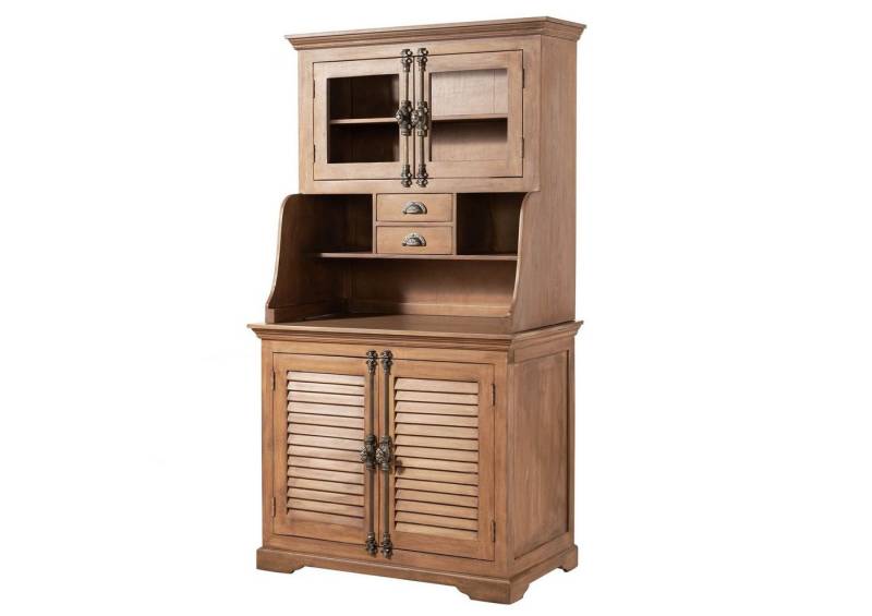 Massivmoebel24 Buffet (Mango 106x60x196 beige geölt TOULOUSE #04) von Massivmoebel24