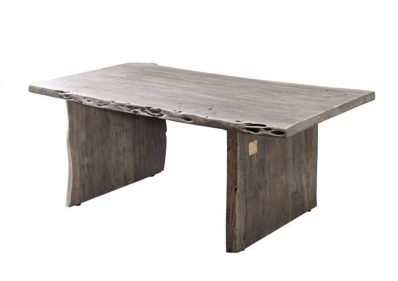 Massivmoebel24 Couchtisch PURE ACACIA (Couchtisch Akazie 120x60x45 Akazie grau lackiert PURE ACACIA #427) von Massivmoebel24