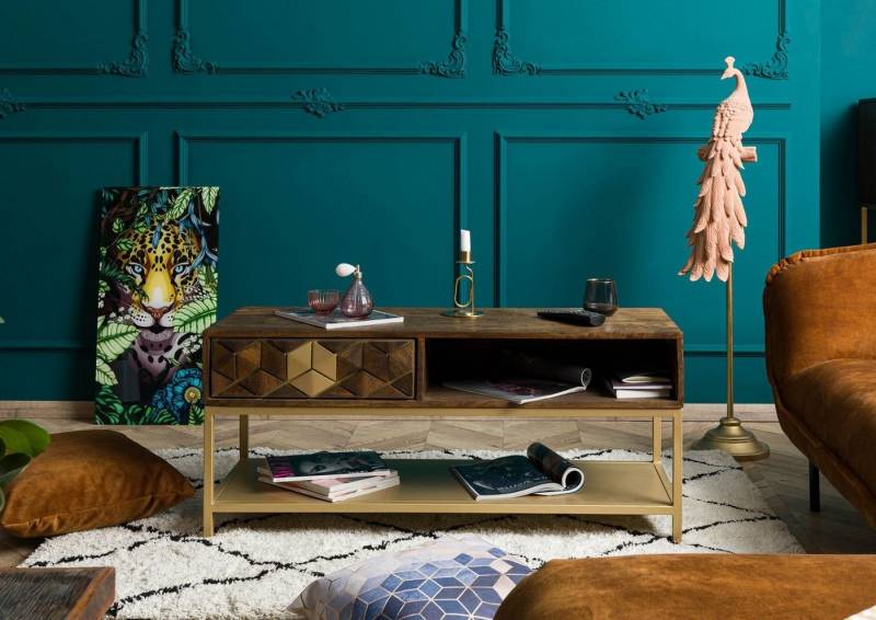 Massivmoebel24 Couchtisch Couchtisch Mango 110x40x50 braun geölt DIAMOND #200 von Massivmoebel24