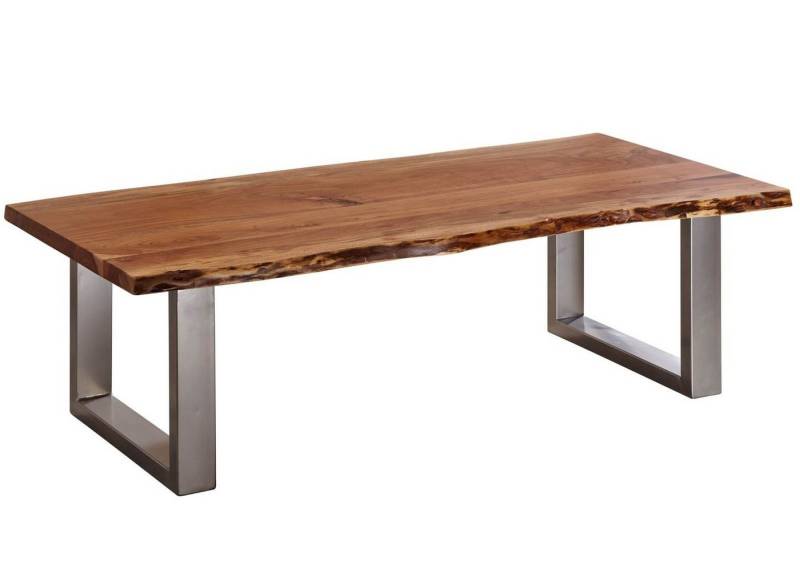 Massivmoebel24 Couchtisch FREEFORM (Massivholz, Massivholztisch), Couchtisch Akazie 150x70x45 walnuss lackiert FREEFORM 2 #12 von Massivmoebel24