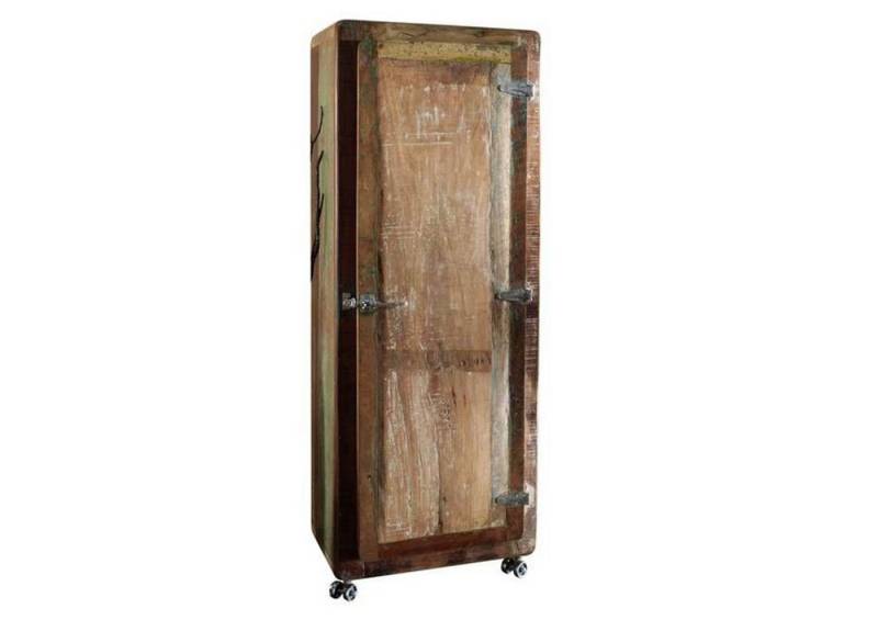 Massivmoebel24 Dreh-/Schwebetürenschrank (Schrank Altholz 60x48x165 mehrfarbig lackiert FREEZY #06) Schrank Altholz 60x48x165 mehrfarbig lackiert FREEZY #06 von Massivmoebel24