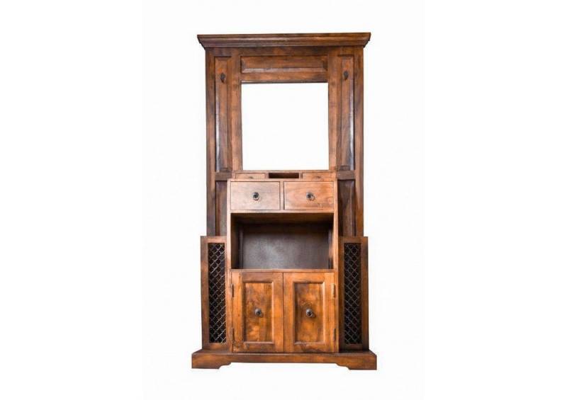 Massivmoebel24 Garderobe (Garderobe Akazie 97x36x199 honig  lackiert OXFORD #0442), Garderobe Akazie 97x36x199 honig  lackiert OXFORD #0442 von Massivmoebel24