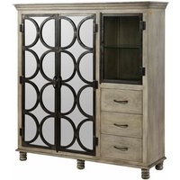 Highboard Mango 150x45x160 grau lackiert hermitage 020 - grau von Massivmoebel24