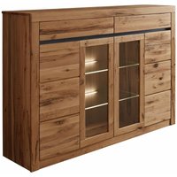 Highboard Wild-/Zerreiche 170x45x125 natur geölt montreux 112 - natur von Massivmoebel24