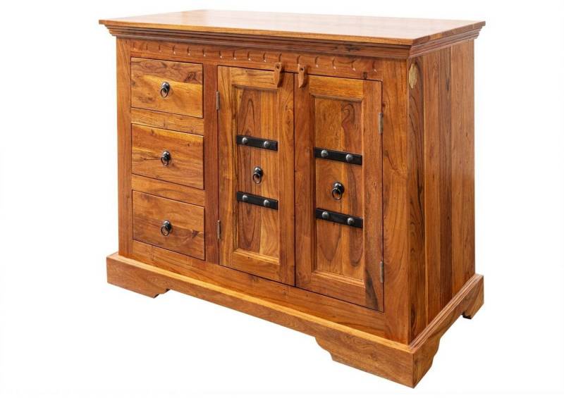 Massivmoebel24 Kommode (Kommode Akazie 106x50x85 honig lackiert OXFORD #0408), Kommode Akazie 106x50x85 honig lackiert OXFORD #0408 von Massivmoebel24