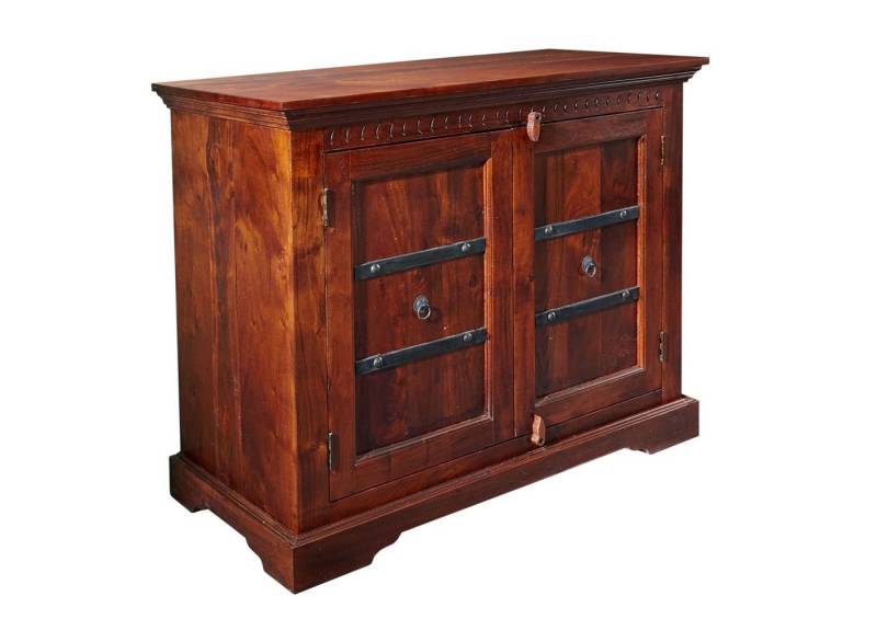 Massivmoebel24 Kommode (Massivholz), Kommode Akazie 107x50x88 nougat lackiert OXFORD #423 von Massivmoebel24