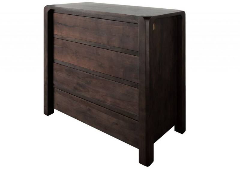 Massivmoebel24 Kommode (Kommode Akazie 96x50x90 tabak lackiert BUENO #4004) von Massivmoebel24