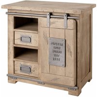Kommode Mango 70x45x70 whitewash lackiert railway 323 von Massivmoebel24