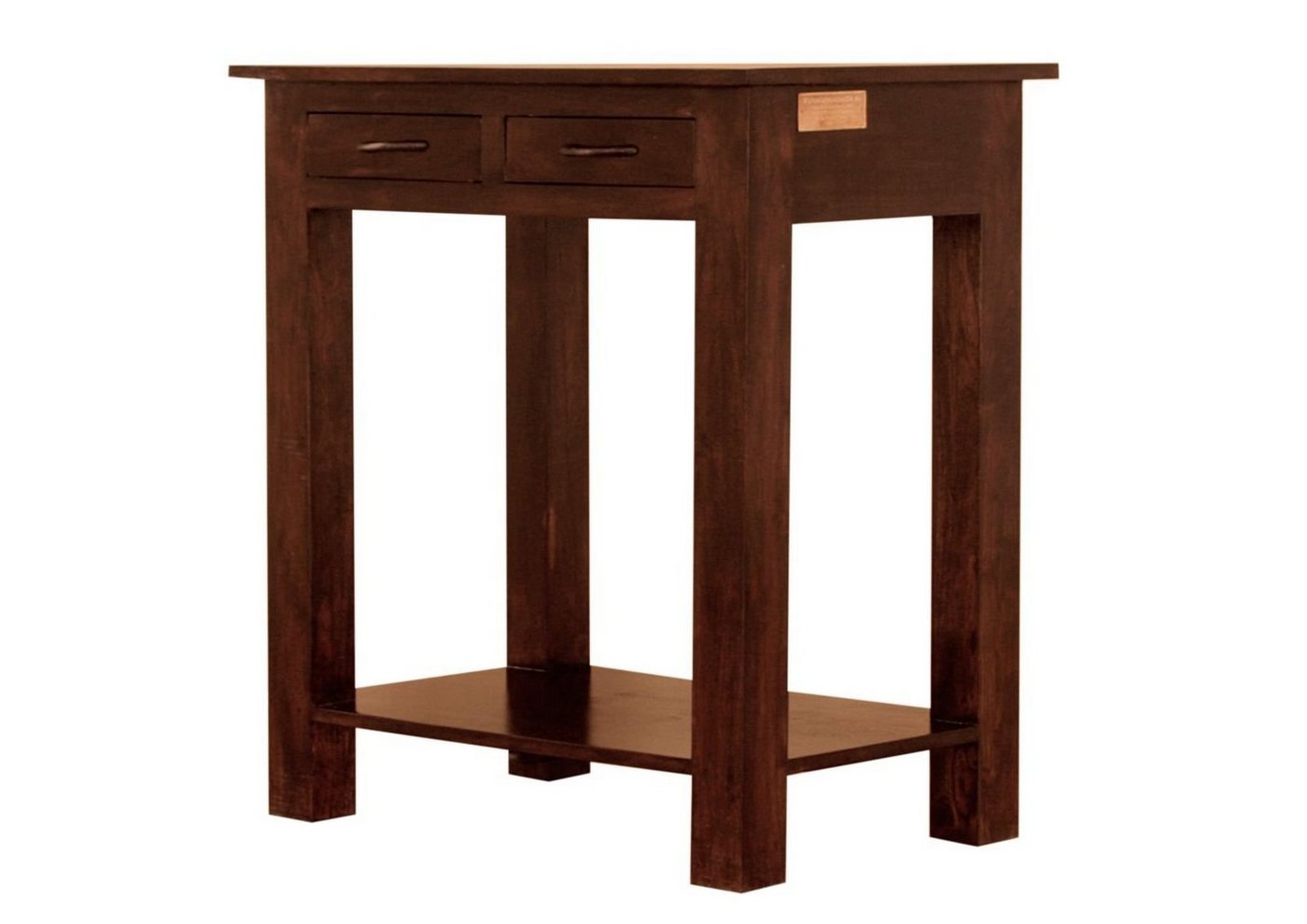 Massivmoebel24 Konsolentisch OXFORD (Konsolentisch Akazie 70x45x76 nougat lackiert OXFORD #41), Konsolentisch Akazie 70x45x76 nougat lackiert OXFORD #41 von Massivmoebel24