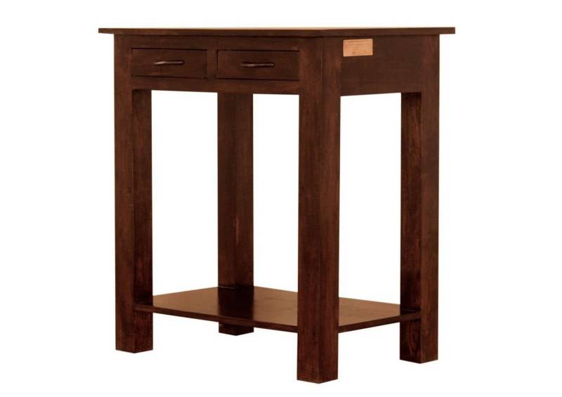 Massivmoebel24 Konsolentisch OXFORD (Konsolentisch Akazie 70x45x76 nougat lackiert OXFORD #41), Konsolentisch Akazie 70x45x76 nougat lackiert OXFORD #41 von Massivmoebel24