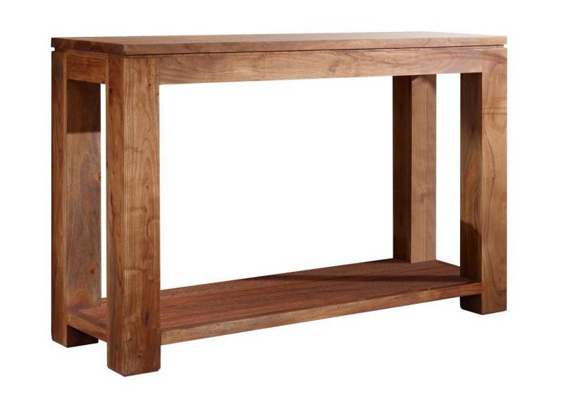 Massivmoebel24 Konsolentisch SHAMAN (Massivholz, Massivholztisch), Konsolentisch Akazie 115x40x76 golden honey lackiert SHAMAN #12 von Massivmoebel24