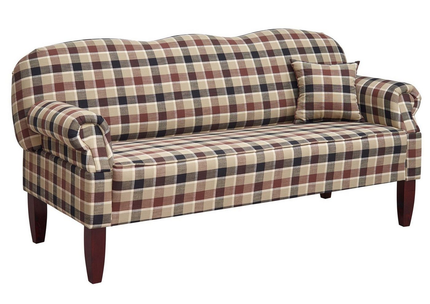 Massivmoebel24 Küchensofa EDINBURGH, Ostfriesensofa, Friesensofa im Landhausstil für Küche, Esszimmer, Wohnzimmer, Holzfüße, Wellenfederung, Holzfüße von Massivmoebel24